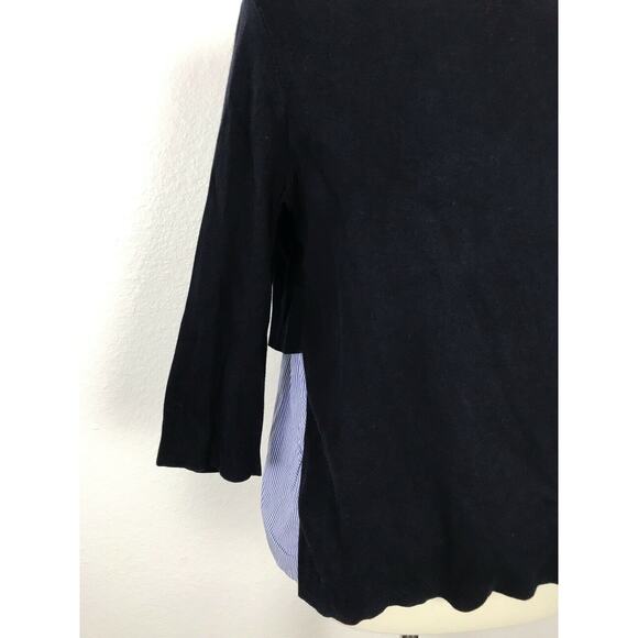 COS Striped Stretch Knit Pullover Top - Picture 7 of 9